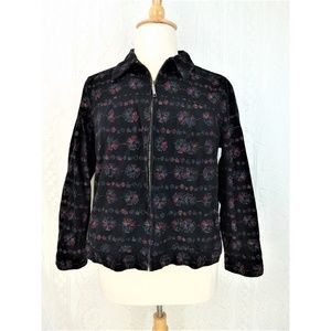 CJ Banks Pinwheel Embroidered Jacket Size 1X